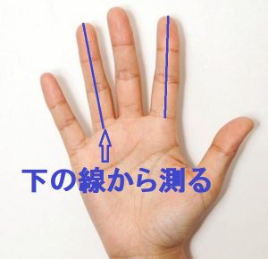 人差し指と薬指でテストステロンを測る